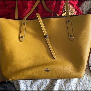 Coach Mustard Yellow tote